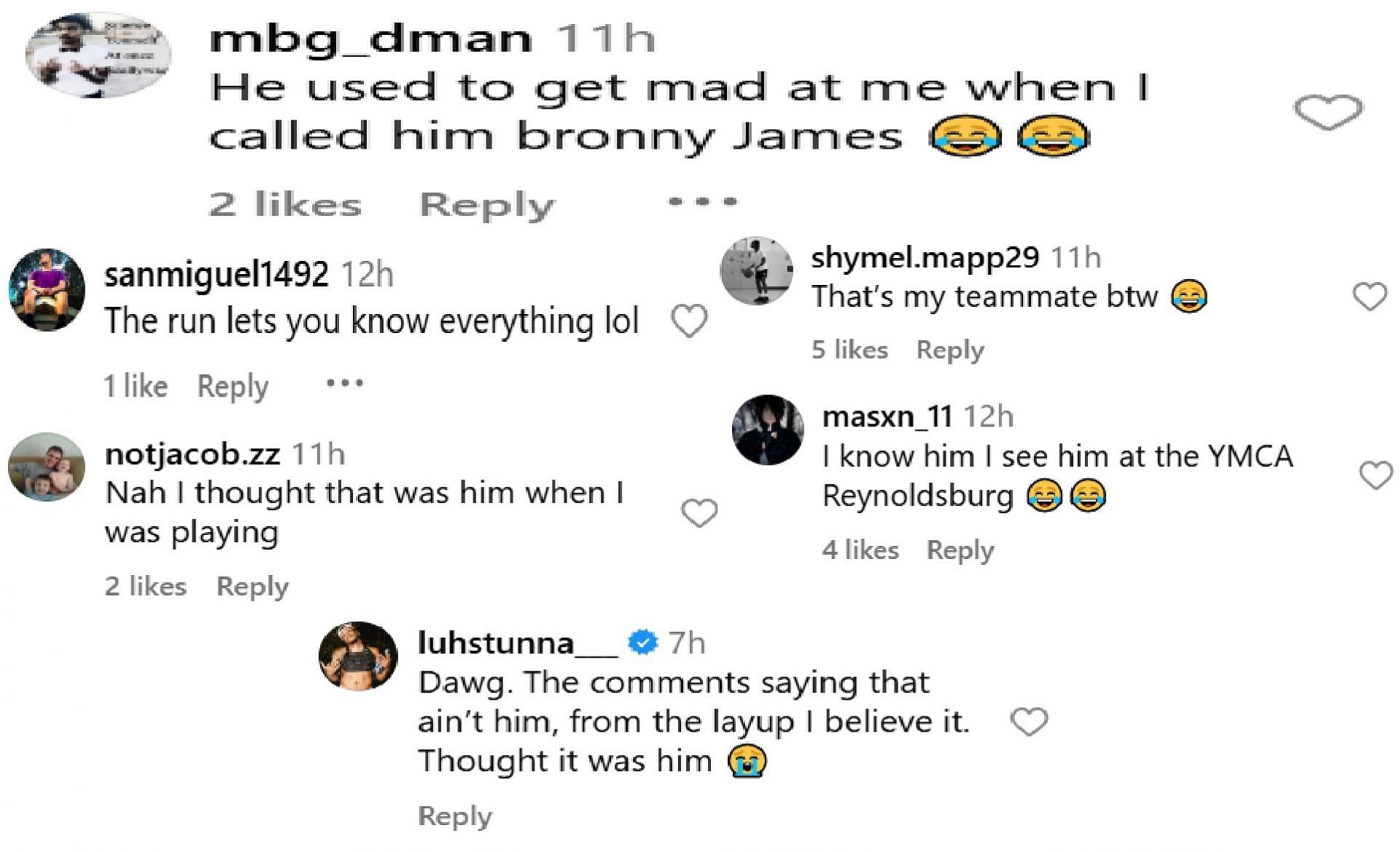 Fans react to Bryce James lookalike playing for Ohio school (source: IG/ overtime)